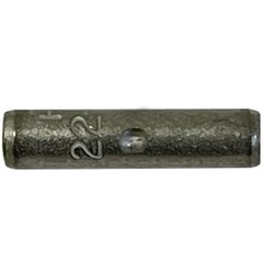 (100) Non-Insulated 22-18 Gauge Uninsulated Butt Splice Connector Wire Terminal