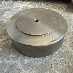 Aluminum Dead Weight 10000, 6600, 4900 Grams Laboratory 6 Inch Diameter