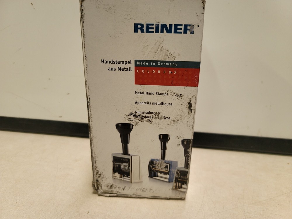 Reiner 733 Colorbox 6 wheel numbering Machine New Open Box