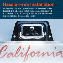 Trailer LED License Plate Light [Bracket Mount] [DOT FMVSS 108] [SAE L]