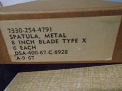 Dexter USA NOS 8 inch Hi Carbon Steel Spatula Palette Knife US Russell 1967