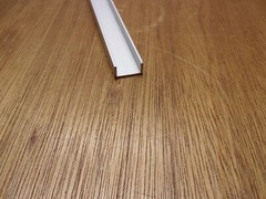 3/4″ Base X 3/8″ Leg X 12” Long 1/16″ Wall 6063 Anodized Aluminum U-Channel