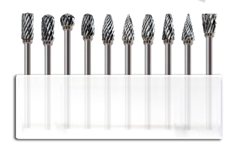 10 Pcs Dental Lab Polishing Bur Drills Tungsten Steel Carbide Burs Burrs 2.35MM