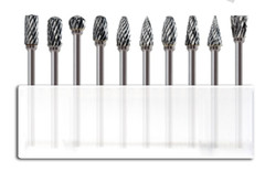 10 Pcs Dental Lab Polishing Bur Drills Tungsten Steel Carbide Burs Burrs 2.35MM