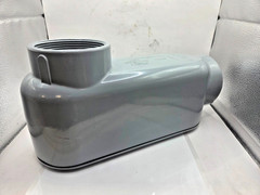 TOPAZ LB8CG RIGID CONDUIT BODY W/COVER & GASKET, THREADED LB TYPE, 0097I