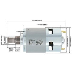 775 DC Motor 18-21V 15000RPM High Speed Blower Motor Electric Machinery Tools