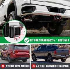 Tow Hitch Step Trailer for 2 Inch Receiver with Pin Lock & U-Bolts Stabilize