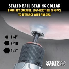 Klein Tools 31101 Collapsible Hole Saw Dust Bowl, Ideal for Overhead White