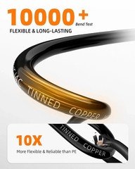 Electrical Wire 18 Gauge 4 Conductor Waterproof Marine Solar Black Cable RV 30ft
