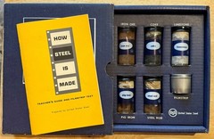 U.S. STEEL, RARE ! VINTAGE 1962 “HOW STEEL IS MADE” KIT WITH TEACHER’S GUIDE