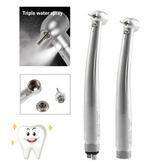 Dental High Speed Handpiece LED Fiber Optic Big Push Button 2/4Hole NSK Style YB