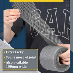 Innconee 150 ft x 4 Inch Cement Board Joint Tape Self Adhesive Durable Gray F