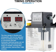 110V CNC Electromagnetic Lubricant Pump Auto Digital Lubricating Oil Pump 1L New