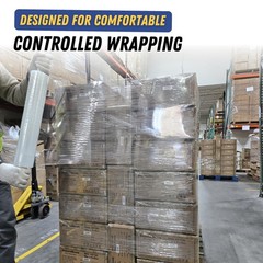 Industrial Grade Hand Use 20″ x 1000Ft Shrink Wrap with Core Handle 80 Gauge
