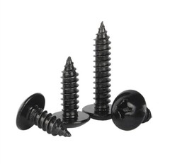 Black Stainless Steel Phillips Large Round Truss Head Self Tapping Wood Screw