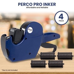 Ink Roll for Pro (1 and 2 Line) Price and Date Guns – Pack of 4 Replacement I…