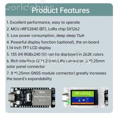 HelTec AutoMation Node T114 LoRa Development Board nRF52840SX1262 Module Type-C