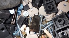 18 lb Bulk Furniture Cabinet Hardware Lot Euro Hinges Screws Brackets Cam Locks
