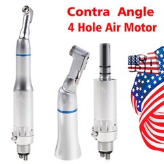 1-5 Yabangbang Dental Slow Speed Handpiece Contra Angle / Air Motor 4Hole Attach