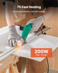 Hot Knife Foam Cutter, 200W Electric Foam Cutting Tool, 122℉ – 932℉ Adjustable S