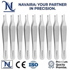 Dental Adson Brown Straight Thumb Tweezers Tissue Forceps Surgical Instruments