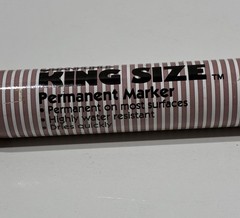 Sanford King Size Vintage Black Permanent Marker Metal Strong Odor, 15000