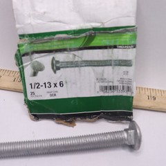 Hillman Carriage Bolt Galvanized 1/2″ x 6″ 812626