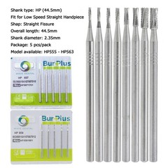 WAVE Dental HP Burs Carbide Straight Fissure Bur Straight Low Speed Bur HP 557