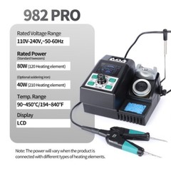 YIHUA 982 PRO Soldering Station Precision Tweezer Iron & C210 Soldering Iron Kit