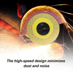 Jersvimc 2Pcs Diamond Die Grinder Cut Off Wheel with Mounting Mandrel, 2 Gold