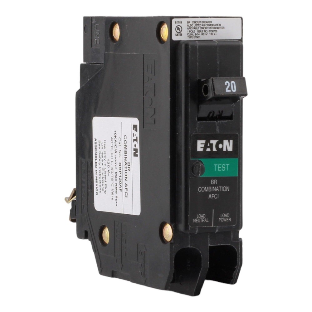 Eaton BRP120AF AFCI Clip On Neutral (No Pigtails)