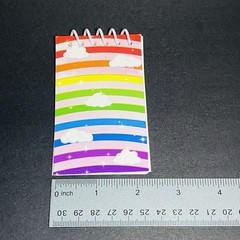 Mini Notepad Spiral Blank Pages Notes To Do Lists Clouds Stars Travel Pocket j
