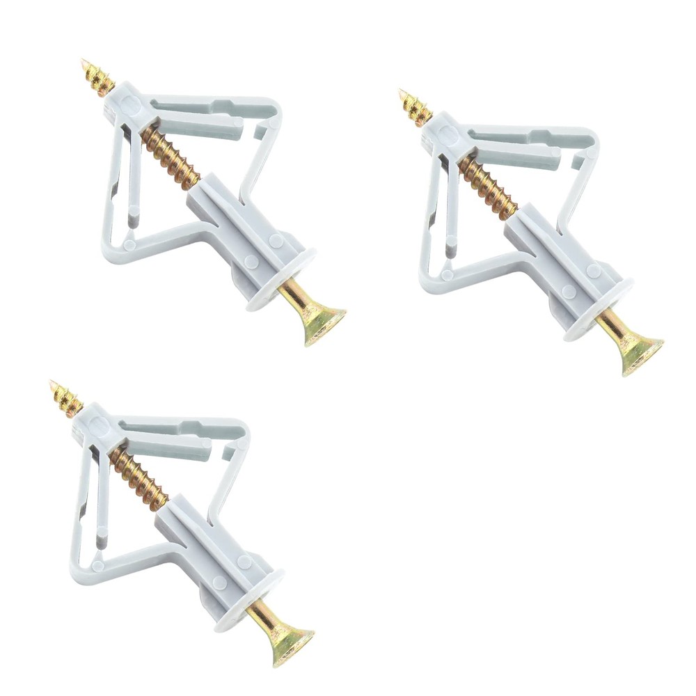 50 Pcs Drywall Anchors Kit Butterfly Anchors Hollow Wall Anchors Heavy Duty Dry