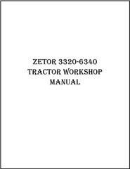 3320 3340 Service Manual Zetor Tractor 4320 4340 Workshop Manual