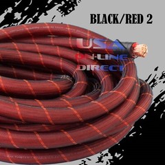 1/0 GAUGE BRAIDED SLEEVING AWG 100% OFC COPPER AMPLIFIER WIRING INSTALL KIT LOT