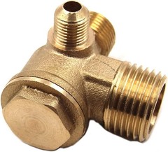 Corrosion-Resistant 3-Port Brass Check Valve – Ideal for Air Compression Systems