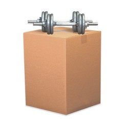 UOFFICE Heavy Duty Corrugated Boxes 24″x24″x24″ 275lb. Bundle of 10 Double Wall