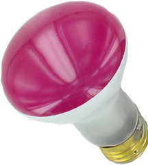 ABCO 50R20/P R20 50W 120V Standard Base Flood Light Bulb Pink