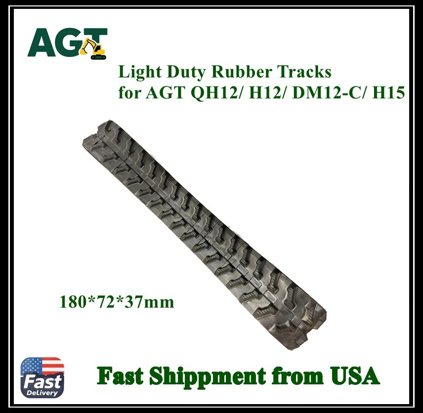 AGT Light Duty Mini Excavators Track for QH12 H12 DM12-C and H15 USA Stock