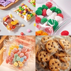 100 PCS 5×10-inch Self Sealing Cellophane Bags Clear Resealable Sleeves