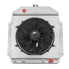 3 Row Radiator 1949-1953 Ford Country Squire Chevy 3.5 4.2 3.7L Fan Shroud
