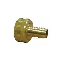 5/8″ Hose Barb to 3/4″ Female Garden Hose Swivel – Brass