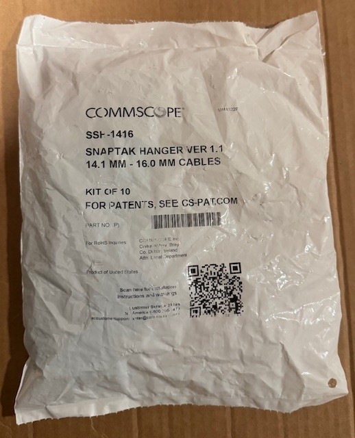 Commscope SSH-1416 SnapTak Hanger Ver 1.1, 14.1MM-16.0MM Cables Bags Of 10 NEW