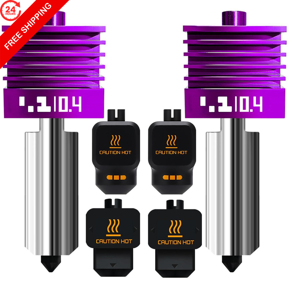 2PK MPVD Hotend For X2D/P2S/H2D/H2C/H2S/A1/A1mini, 2 PK 0.4mm Kit