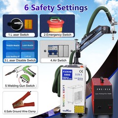 5-in-1 1500w Handheld Metal Laser Welding Machine Battery Welder Laser Cleaner