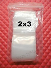 300 Resealable Zip-Top Bag Variety Pack ~ 3 Small Sizes 1.5×2 2×2 2×3