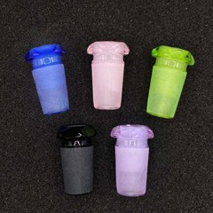 Color Faceted 14mm Male To 10mm Female Glass Adapter