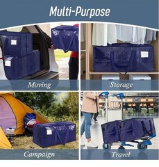 1-Pack Extra Heavy Duty Storage Bags – Large Moving Bags with Strong Zipper & Co