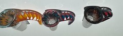 18mm Glass Bowl Handle Twisted Cane X Screen thick NorthStar glass Martini Slide