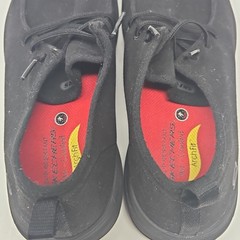 Skechers Mens Shoes Air Cooled Arch Fit Slip Resistant Safety Black Canvas Sz 12